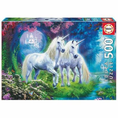 Einhörner im Wald puzzle 500pcs