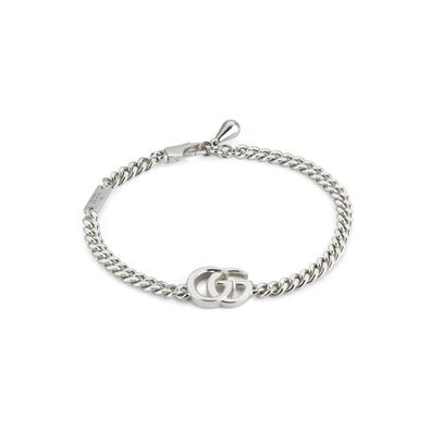 Gucci - YBA814917001 - GG Marmont GG Marmont Armband mit Gourmette-Kette aus Sterling