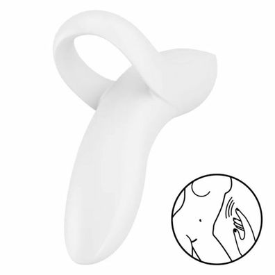 Satisfyer Fingervibrator "Bold Lover" weiß