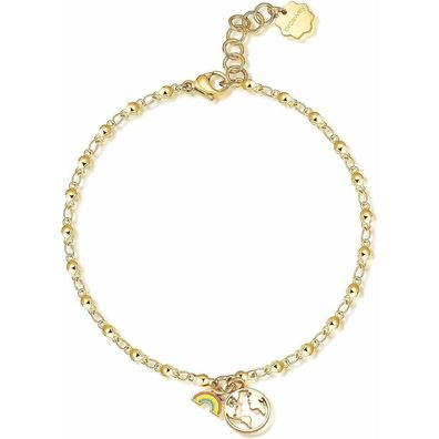 Gold Plated Anklet with Chakra Charms BHKA006