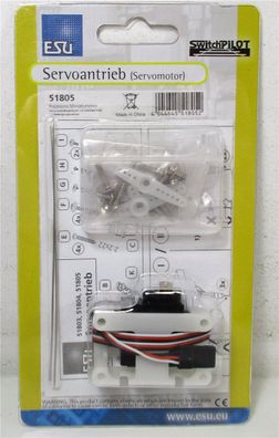 ESU 51805 Servoantrieb Präzisions-Miniaturservo mit Zubehör OVP (Z161-04h)