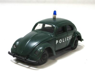 Modellauto H0 1/87 Praline PKW VW Brezelkäfer Polizei (023-36)