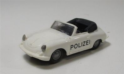 Modellauto H0 1/87 Praline PKW Porsche Cabrio Polizei (023-37)