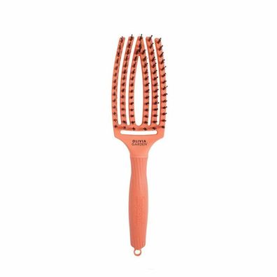 OLIVIA GARDEN FINGER BRUSH MEDIUM CORAL