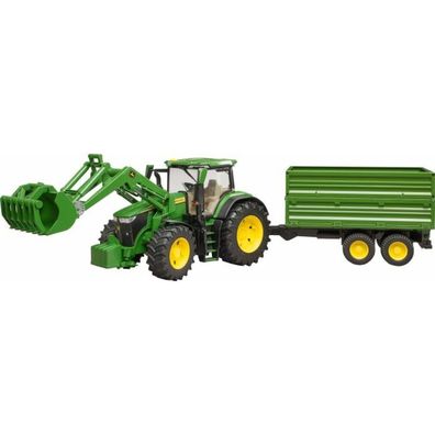 bruder John Deere 7R 350 Frontlader und Transportanhänger