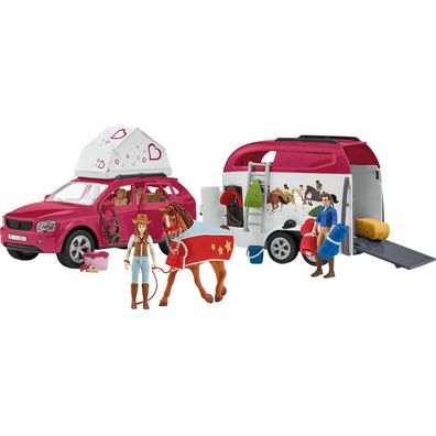 Schleich Abenteuer mit Auto und Pferdeanhänger (42535)