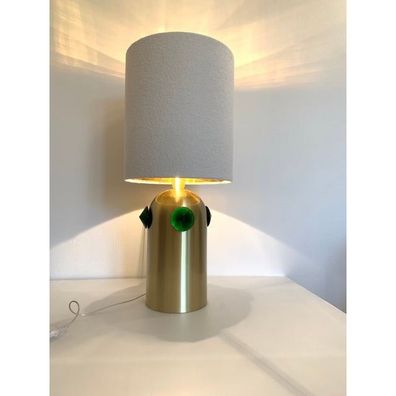 Best Contemporary Green Studs Murano Glass Table Lamp