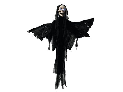 Europalms Halloween Figur Engel, animiert 165cm