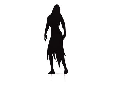 Europalms Silhouette Metall Zombie Frau, 135cm