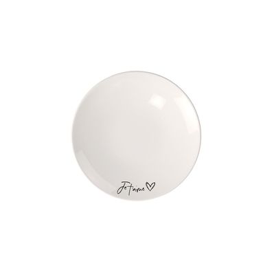 Villeroy & Boch Statement Fruehstuecksteller Je t'aime Premium Porcelain weiß, chw