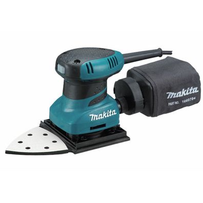 Makita BO4565K Schwingschleifer 200 W, Schwarz, Blau