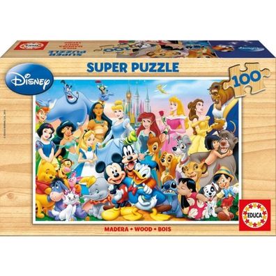 EDUCA Holzpuzzle Wunderbare Welt von Disney 100 Teile