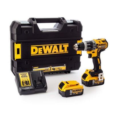 DEWALT 18V 70/27Nm 2x5.0Ah LI-ION Brushless Bohrmaschine MIT TSTAK-GEHÄUSE DCD796P2