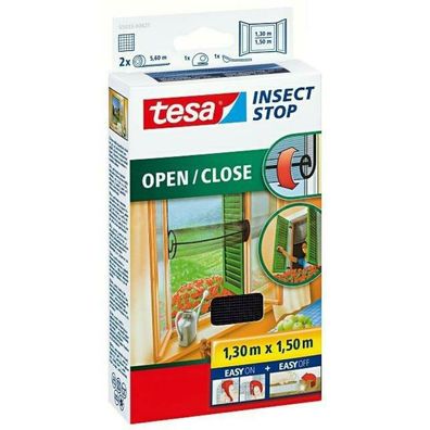 TESA WINDOW Moskitters, aufgerollt schwarz 1,3m x 1,5m