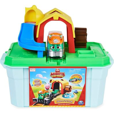 Mighty Express Farmbahnhof Spielset mit Farm-Frieda