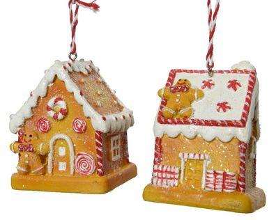 Haus polyresin l6.5b5h7 cm multi a2 Weihnachten Decoris