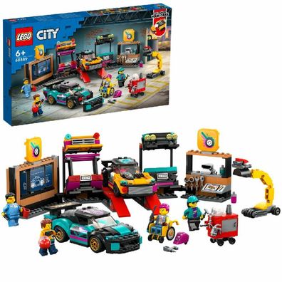 LEGO 60389 City Autowerkstatt Set, Spielzeug-Werkstatt 6 Jahren