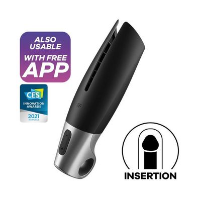 Satisfyer Men Power Masturbator black silver