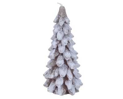 Kerzenwachs d9,5h20 cm hellbraun Weihnachten Decoris