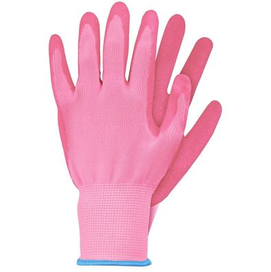 Arbeitshandschuhe latex rosa S Talentools