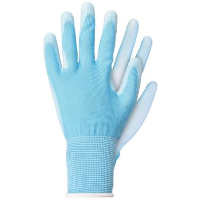 Arbeitshandschuhe helles Polyester blau L Talentools