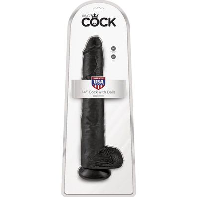 King Cock 14 Cock w Balls Dar