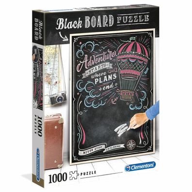 Schwarzes Brett Reisepuzzle 1000Stück