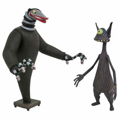 Nightmare Before Christmas Kreatur unter der Treppe und Zyklop Pack Figur 18cm