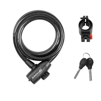 Spiral - Schloß mit Halterung 1,80 m/12cm schwarz