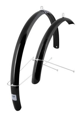 Schutzbleche FORCE Aluflex 28" ECO mit Streben, schwarz