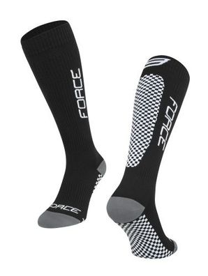 Socken FORCE Tessera Compression. schwarz/grau S-M