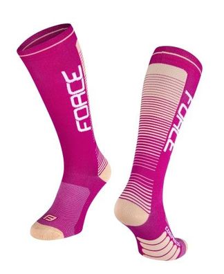 Socken F Compress lila-aprikot L-XL/42-47