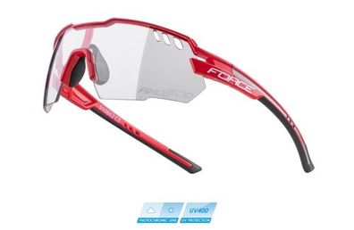 Sonnenbrille FORCE Amoledo rot photochrome Linse