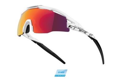 Sonnenbrille FORCE Everest weiss-blau spiegelndes Rot