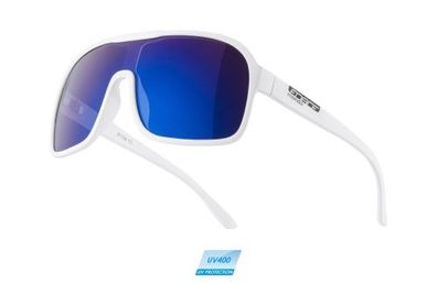 Sonnenbrille FORCE MONDO matt-weiss blaue Linse