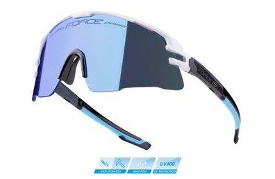 Sonnenbrille FORCE Ambient weiss-hellblau