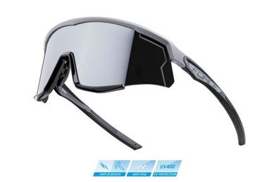 Sonnenbrille FORCE SONIC grau-schwarz gespiegeltes Glas