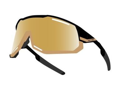 Sonnenbrille F ATTIC schwarz-gold