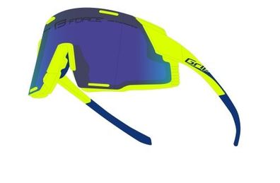 Sonnenbrille FORCE GRIP fluoblaue Spiegelung