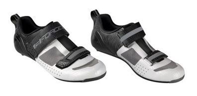 Rennradschuhe Triathlon FORCE TRIA black-white 39