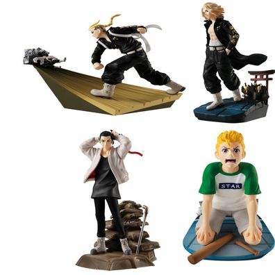 Toman Heroic Scenes Tokyo Revengers Serie Petitrama Pack 4 Figuren 8cm