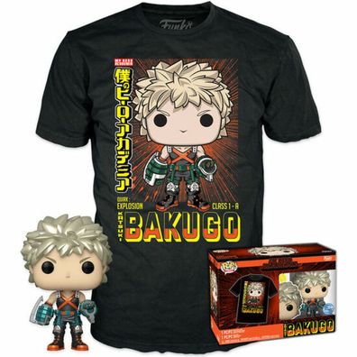 My Hero Academia POP! & Tee Vinyl Figur & T-Shirt Set Katsuki (MT) Größe XL