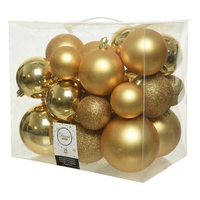 Weihnachtsbaumkugeln Decoris Gold (26 Stücke)