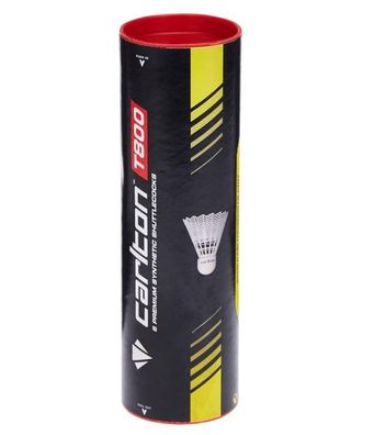 Carlton T800 weiß Fast 6 Badmintonbälle Premium Synthetic Shuttlecocks