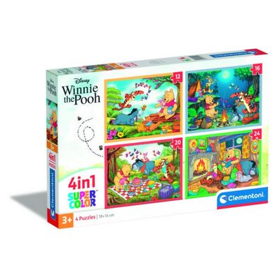 Clementoni Puzzle Winnie the Pooh 4in1 (12 + 16 + 20 + 24 Teile)