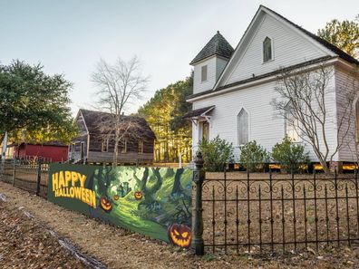 Europalms Halloween Banner, Geisterwald, 300x90cm