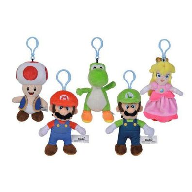 Super Mario Plüsch-Schlüsselanhänger All Stars 13 cm Sortiment (12)