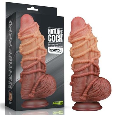 Dildo Dual Layer King Size Natur 9.5