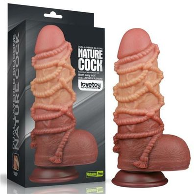 Dildo Dual Layer King Size Natur 9.5