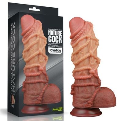 Dildo Dual Layer King Size Natur 10.5